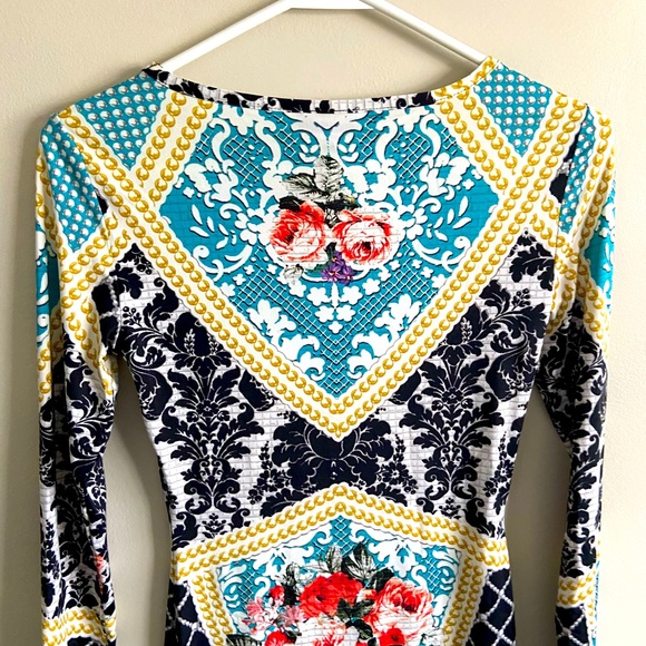 NWT Topshop Body Con Floral Dress - Picture 5 of 6